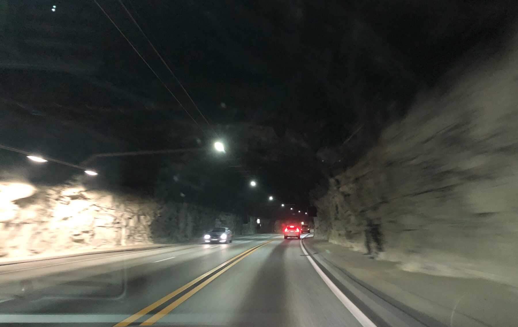 Bilde fra ein tunnel